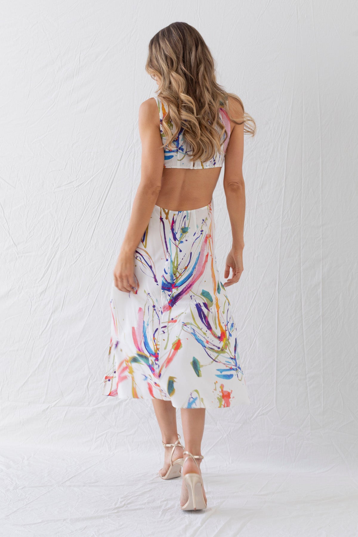 Summerland Cut-Out Midi Dress