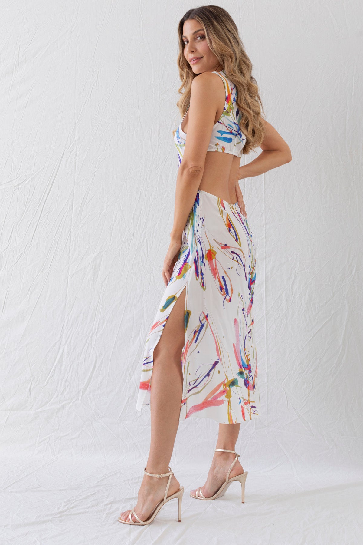 Summerland Cut-Out Midi Dress
