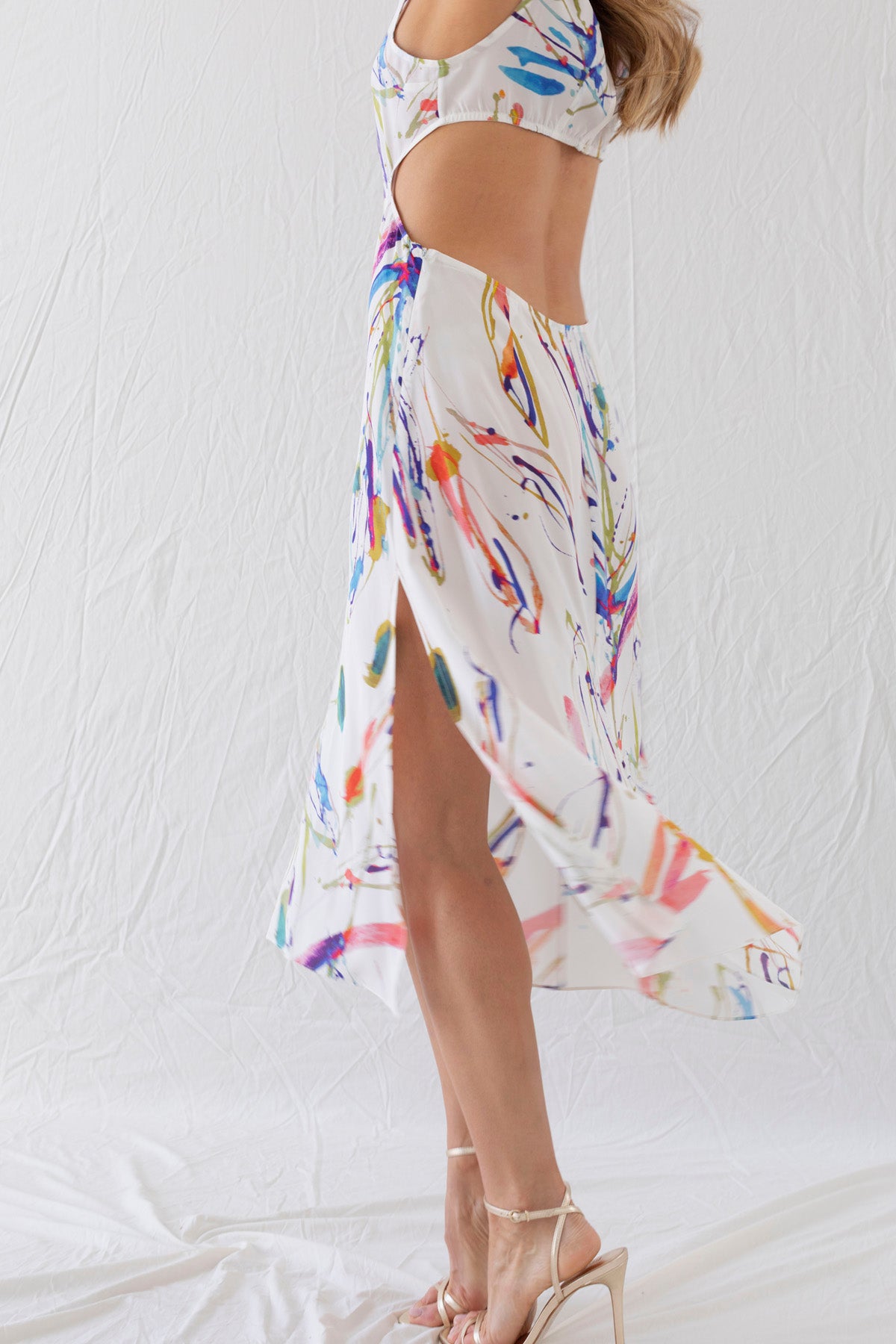 Summerland Cut-Out Midi Dress