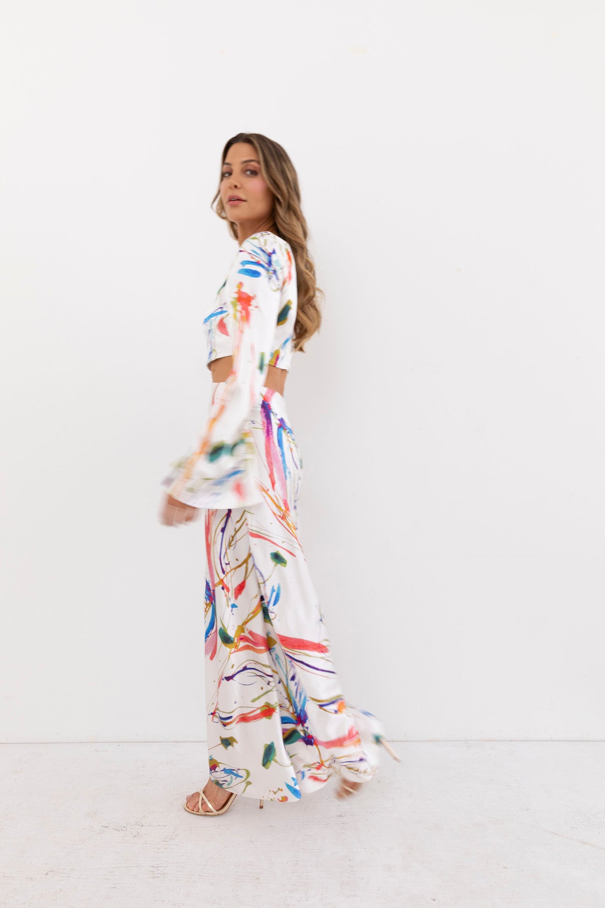 Downtown Long Sleeve Maxi Dress