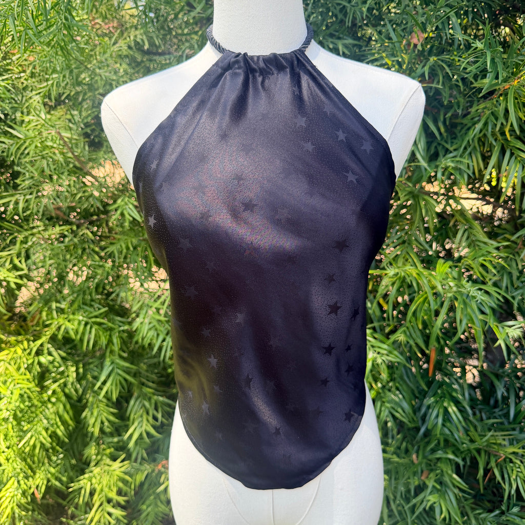 Scarf Top in Celestial Black