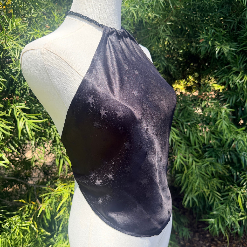 Scarf Top in Celestial Black