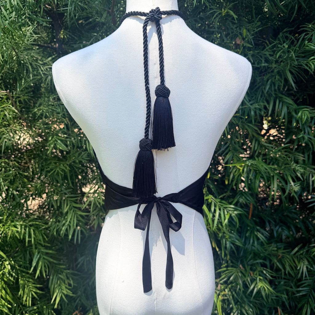 Scarf Top in Celestial Black