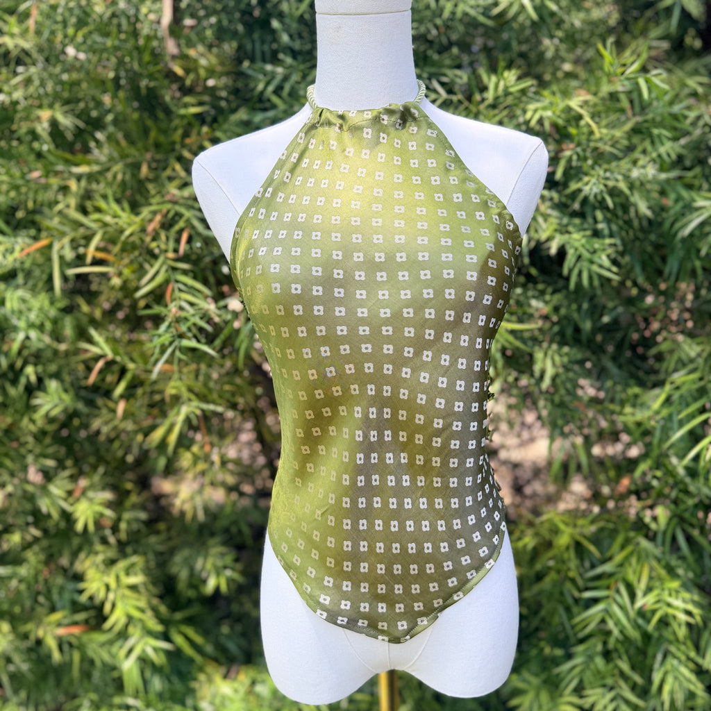Scarf Top in Mulberry Silk