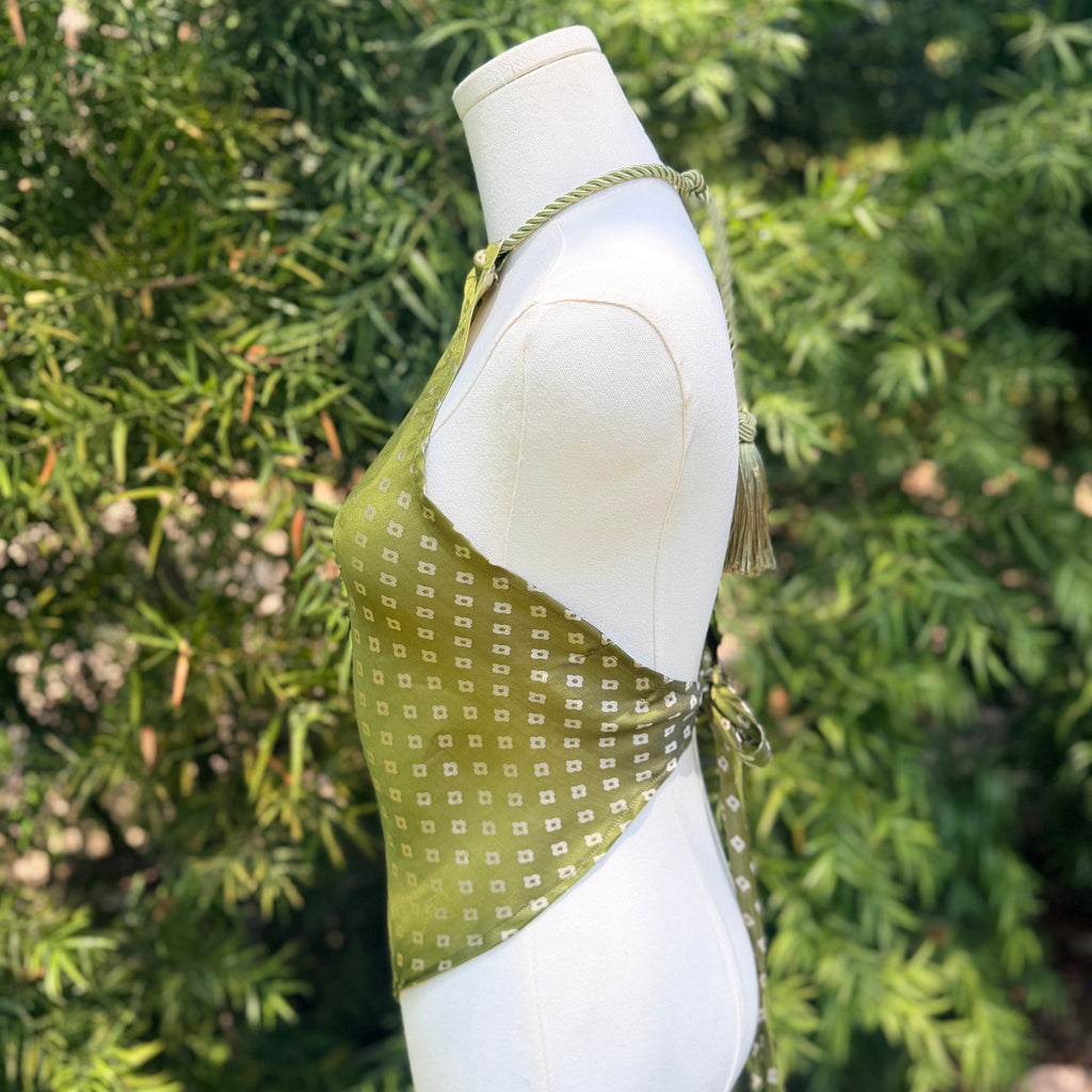 Scarf Top in Mulberry Silk
