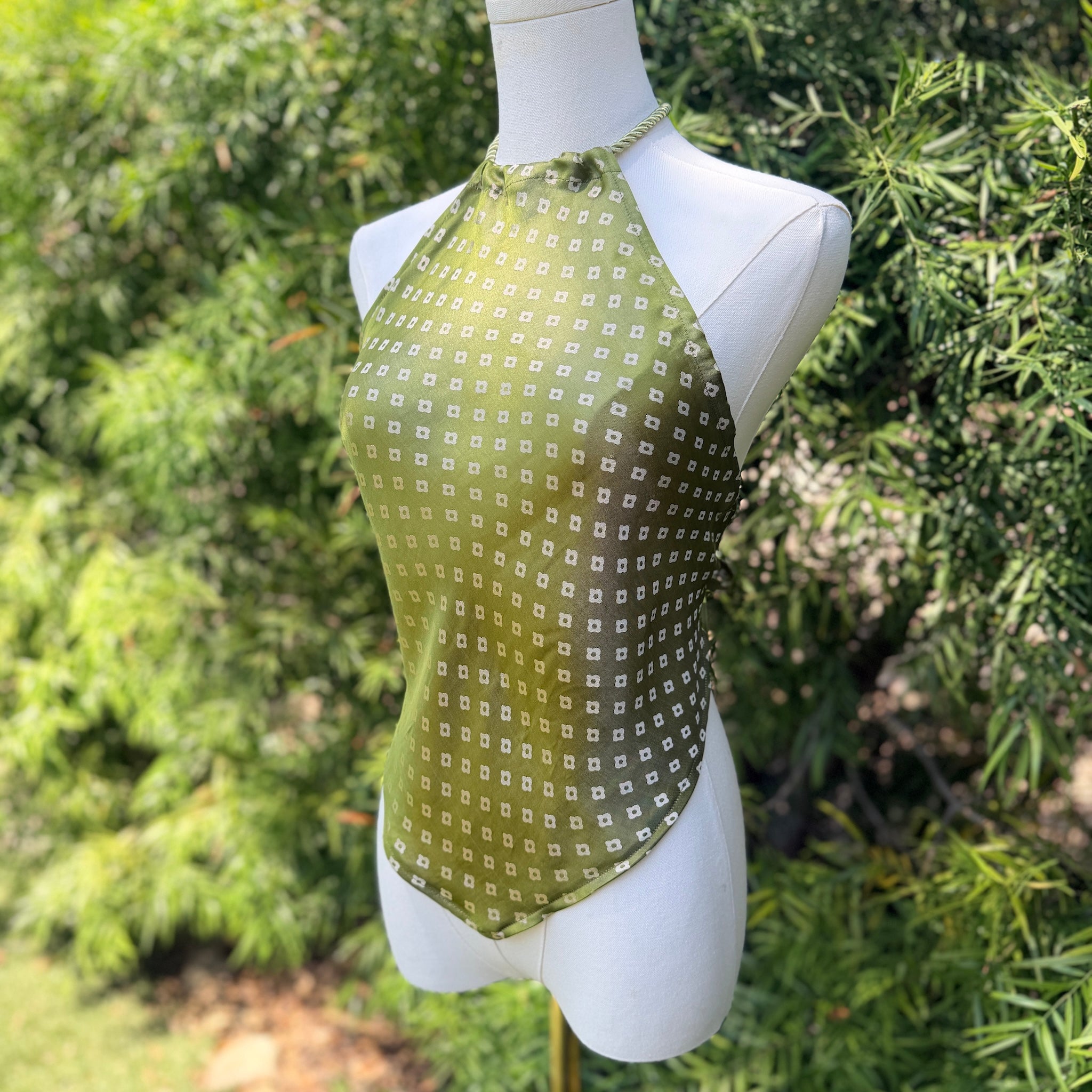 Scarf Top in Mulberry Silk