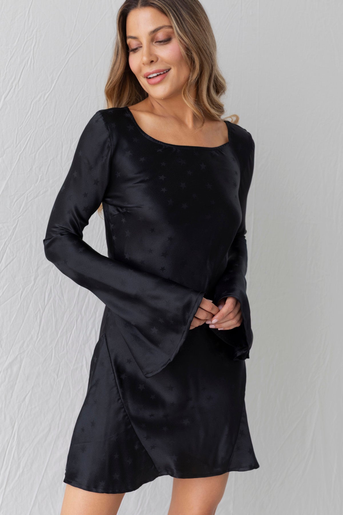 Riviera Long Sleeve Mini Dress