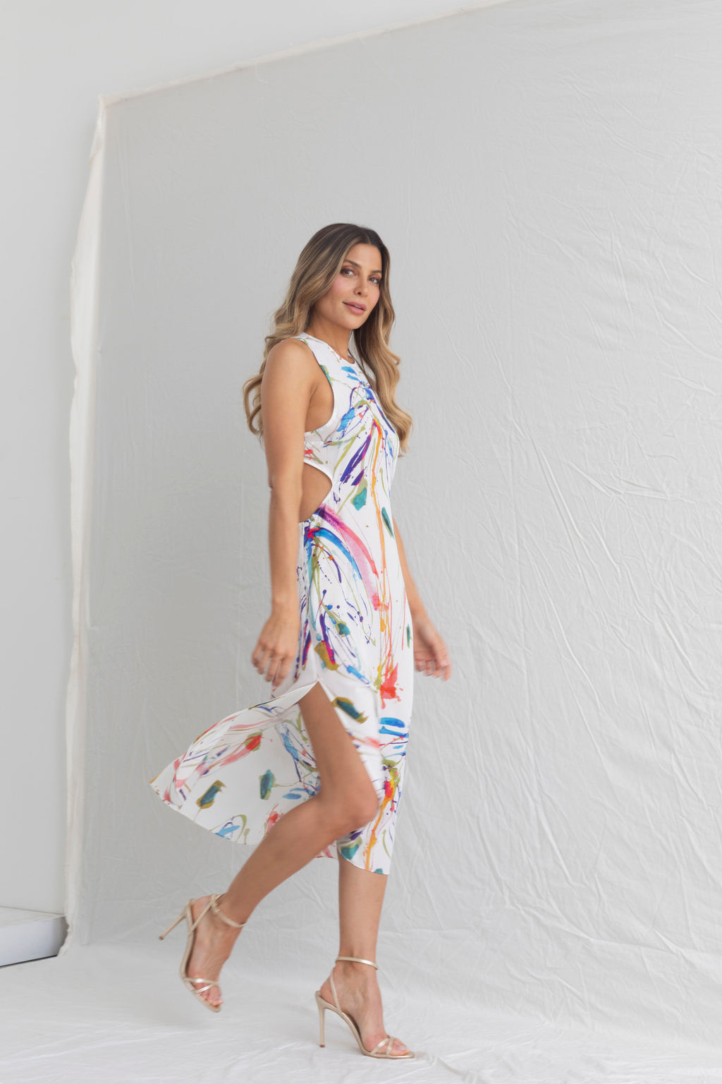 Summerland Cut-Out Midi Dress