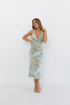 Montecito Plunge Midi Dress