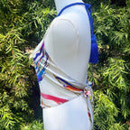 Scarf Top in Paint Splatter Silk Charmeuse