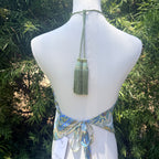 Scarf Top in Coastal Paisley Silk Crepe de Chine