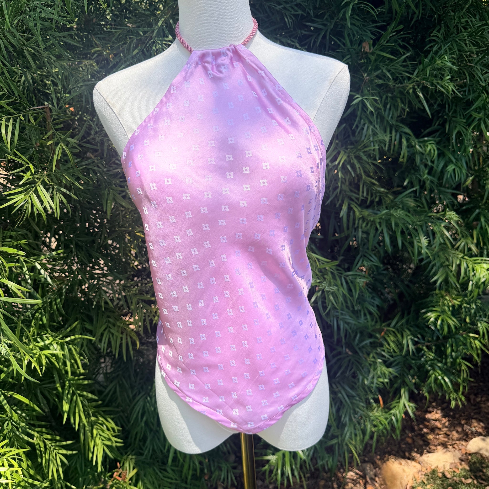 Scarf Top in Mulberry Silk