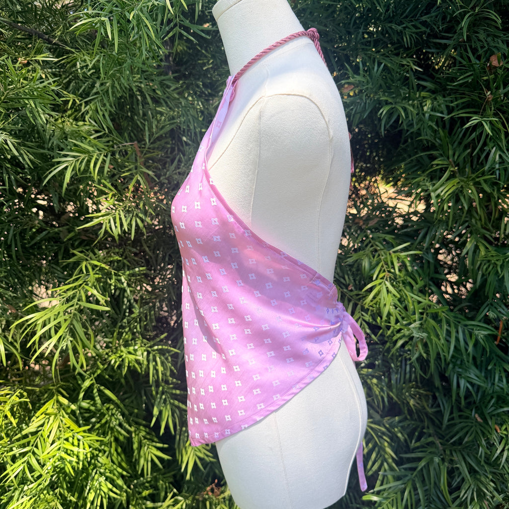 Scarf Top in Mulberry Silk