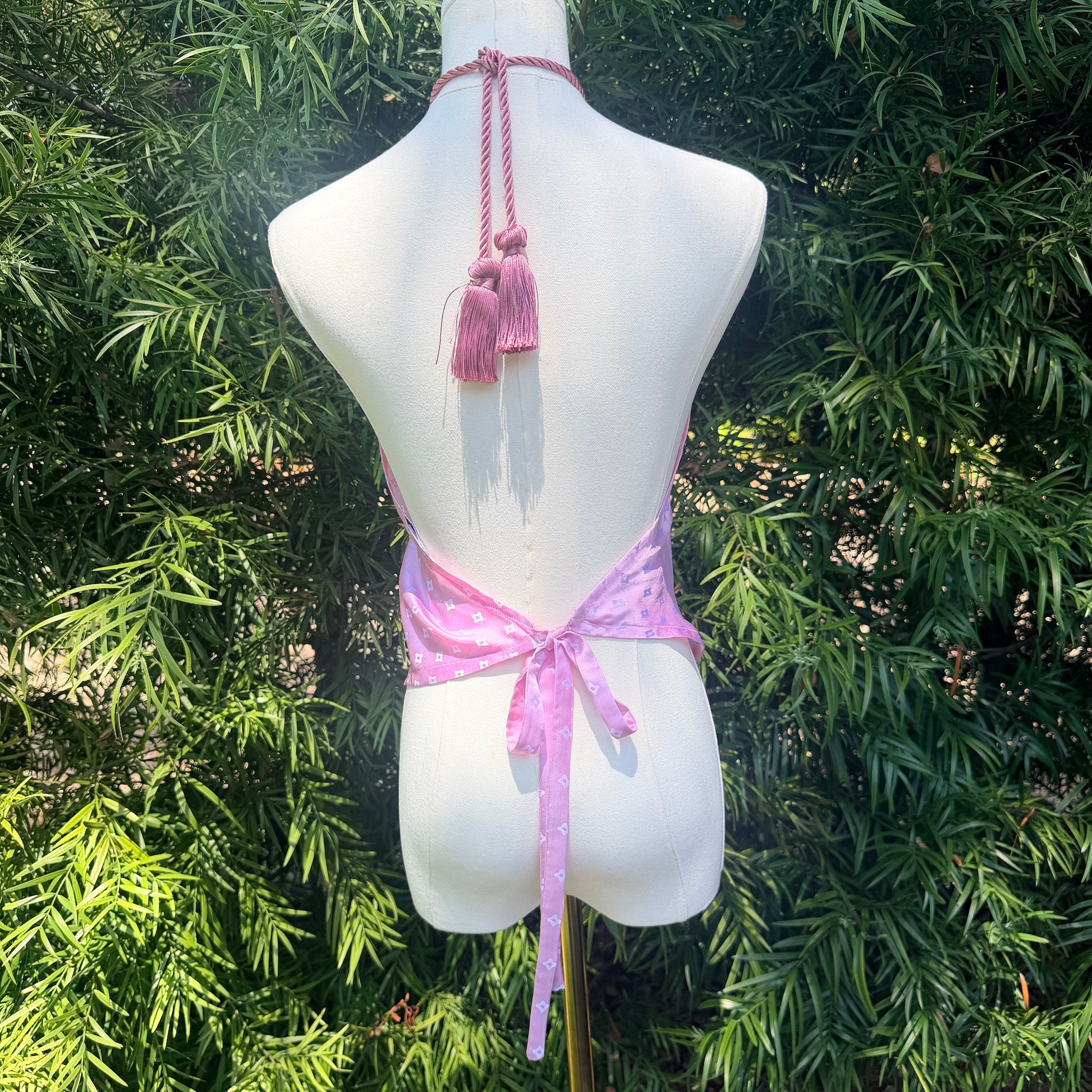 Scarf Top in Mulberry Silk